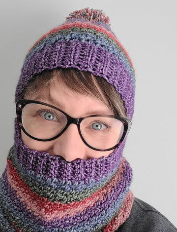 Da Boss, crochet hat and cowl pattern