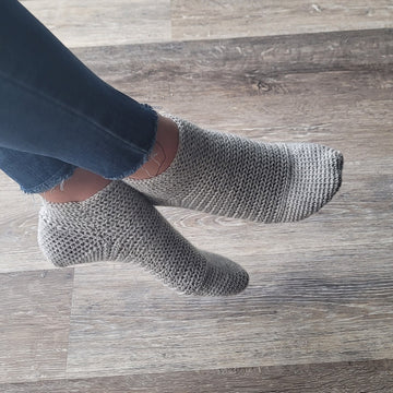 Fishbone Ankle Sock Crochet Pattern