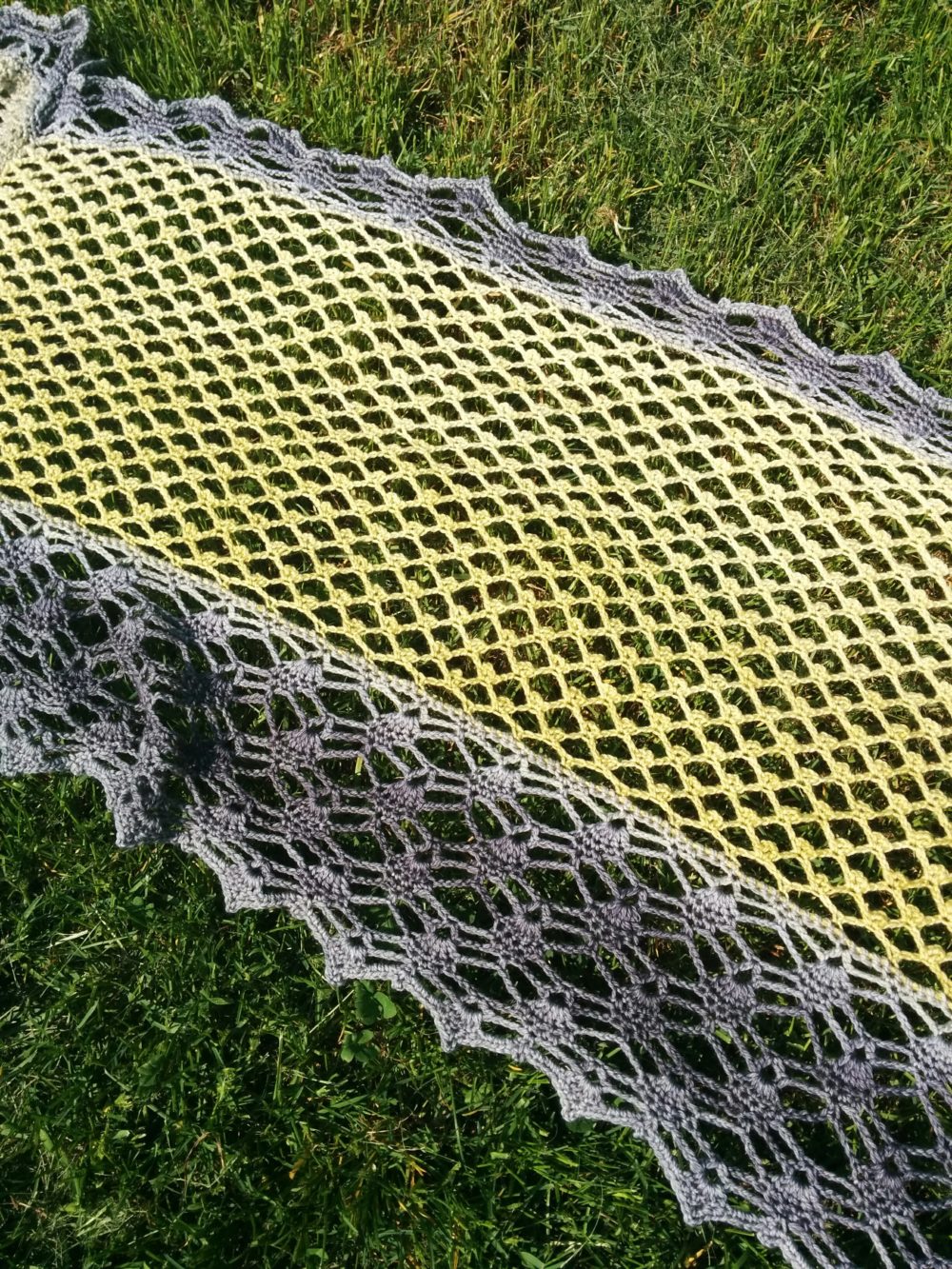Libellule, patron d'étole au crochet