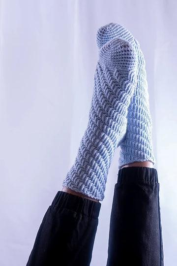 Skyscraper Crochet Sock Pattern