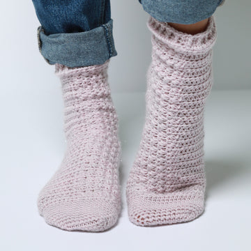 Shooting stars crochet sock pattern