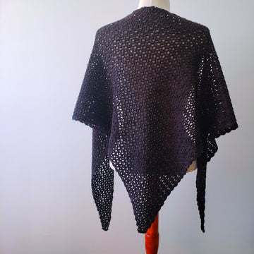 The Black Shawl, crochet shawl pattern