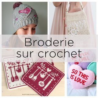 Apprendre à broder sur du crochet