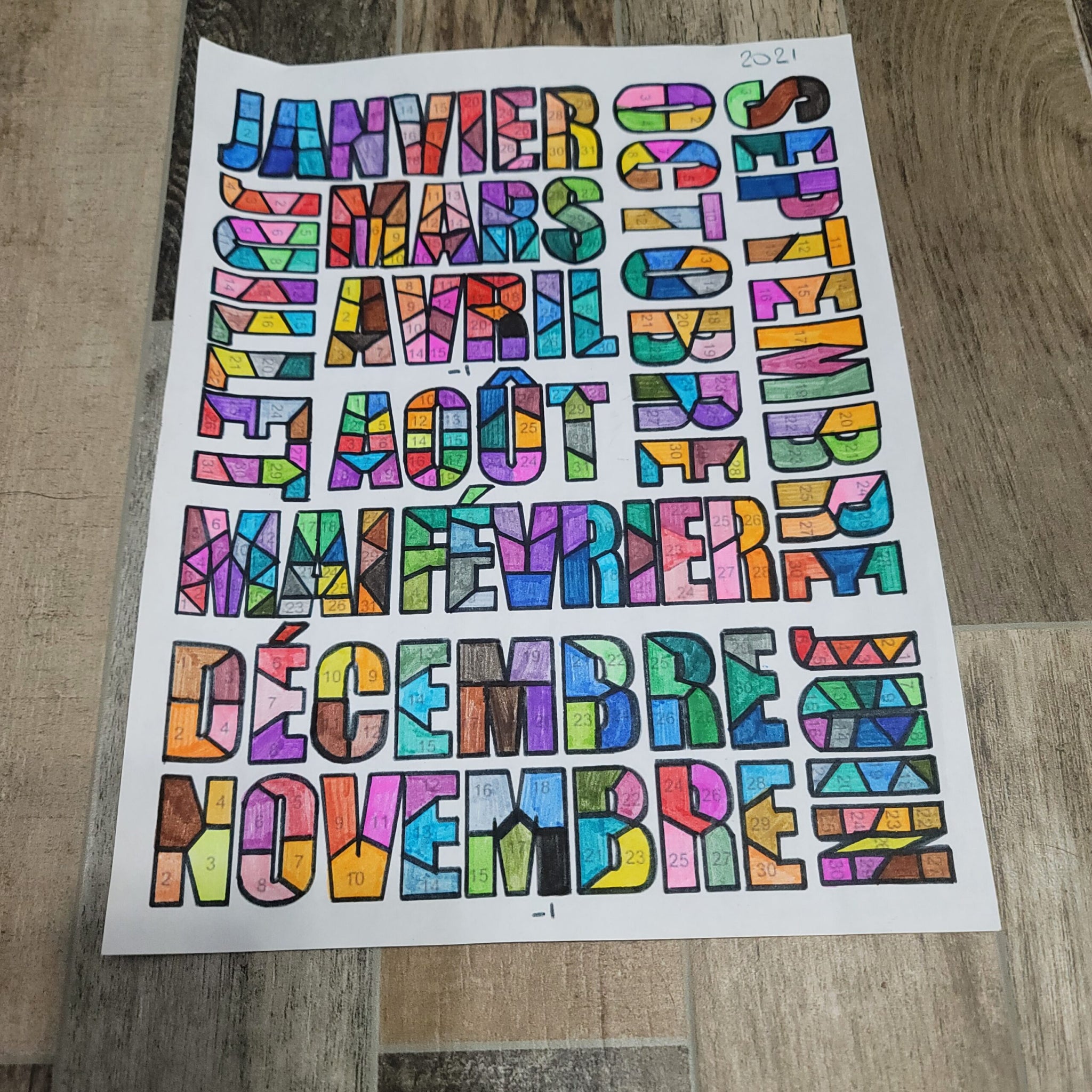 2021 en mailles de crochet quotidiennes*