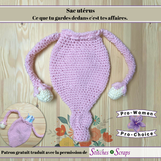 Patron de crochet gratuit : Le sac Utérus