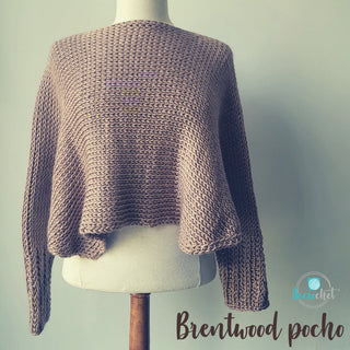 Brentwood Poncho : free Tunisian crochet pattern