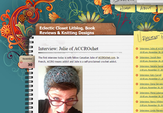 I was interviewed by Janelle of Eclectic Closet!