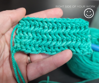 How to: Herringbone single crochet stitch