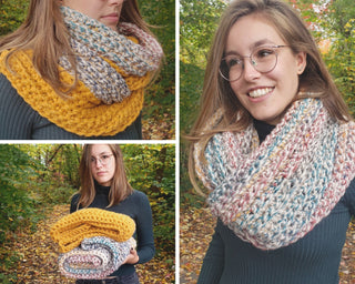 Hudson infinity scarf, free crochet pattern!