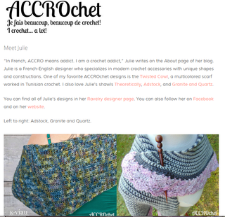 I am featured on... The Knot Theorist!