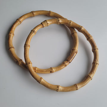 Bamboo round bag handles.