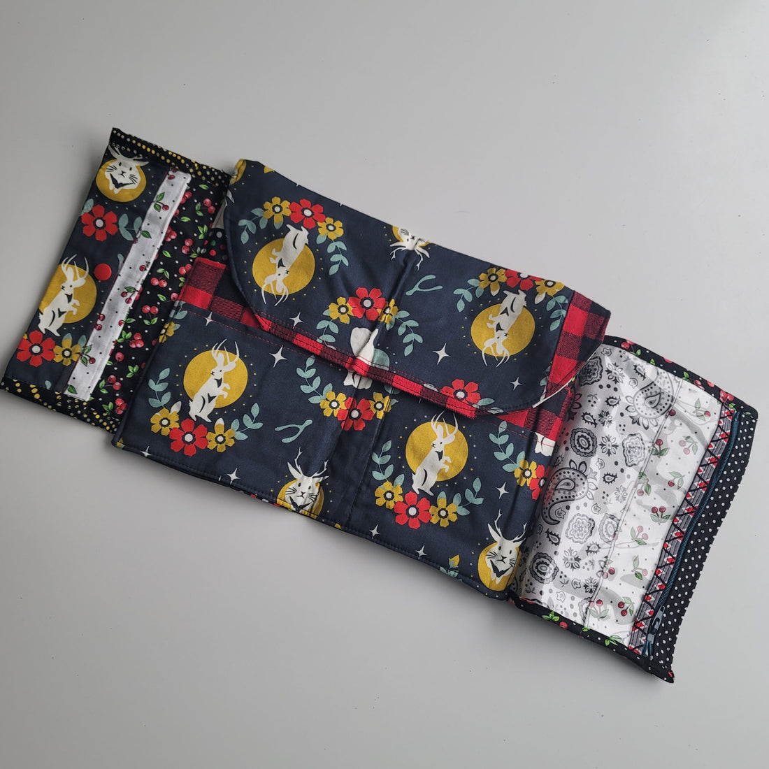 Jackalope Hook Pouch folded.