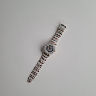Swatch crochet print watch.