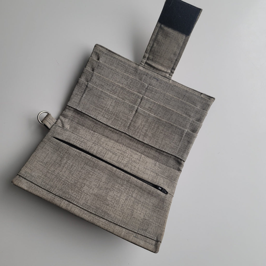 Closed leather wallet.