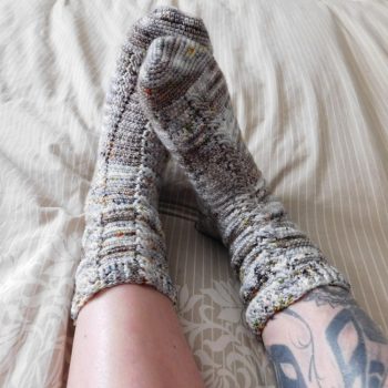 Almost the same crochet socks.