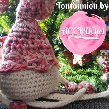 Toutoumou softie crochet pattern by ACCROchet graphic