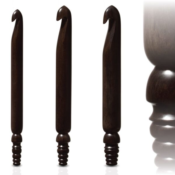 Jumbo ebony crochet hook