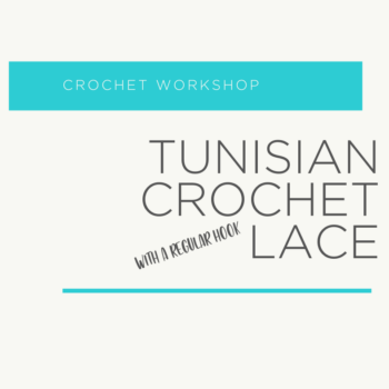 Tunisian crochet lace graphic