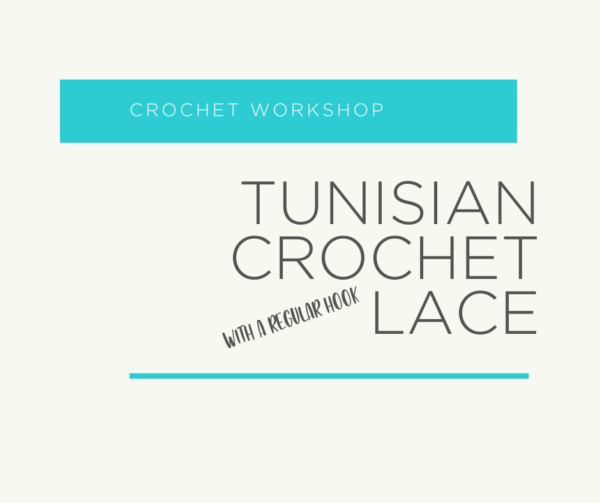 Tunisian crochet lace graphic