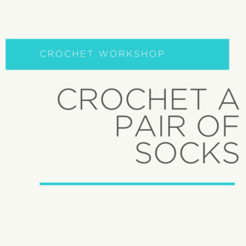 Crochet sock class graphic