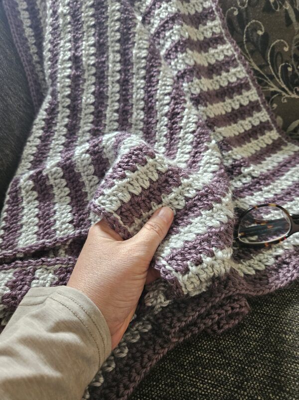 Lavender Mist ACCROchet crochet throw pattern